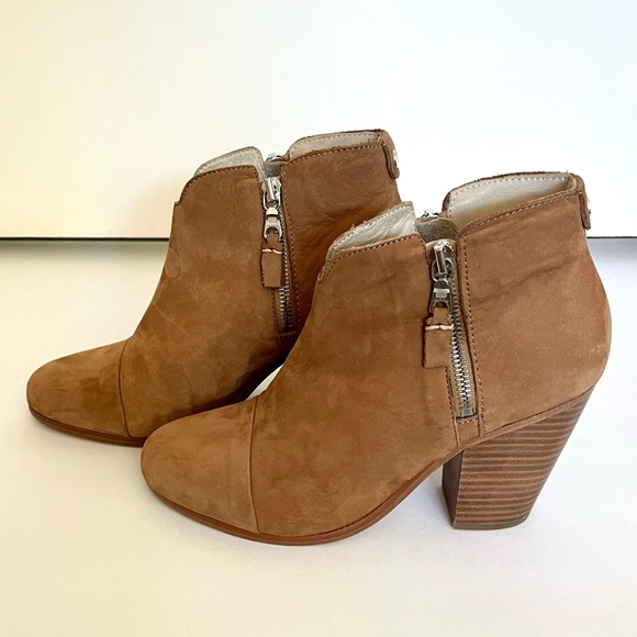 Rag & Bone tan camel Margot suede boot bootie size US 8.5 / Europe 38.5 - Picture 5 of 8